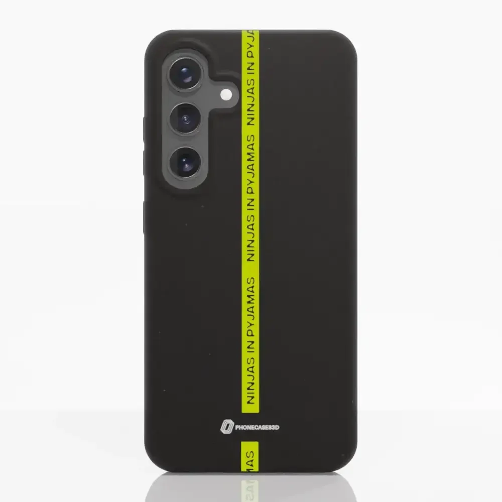 Ninjas in Pyjamas Official Compostable Phone Case Black Yellow Stripe - Image 39