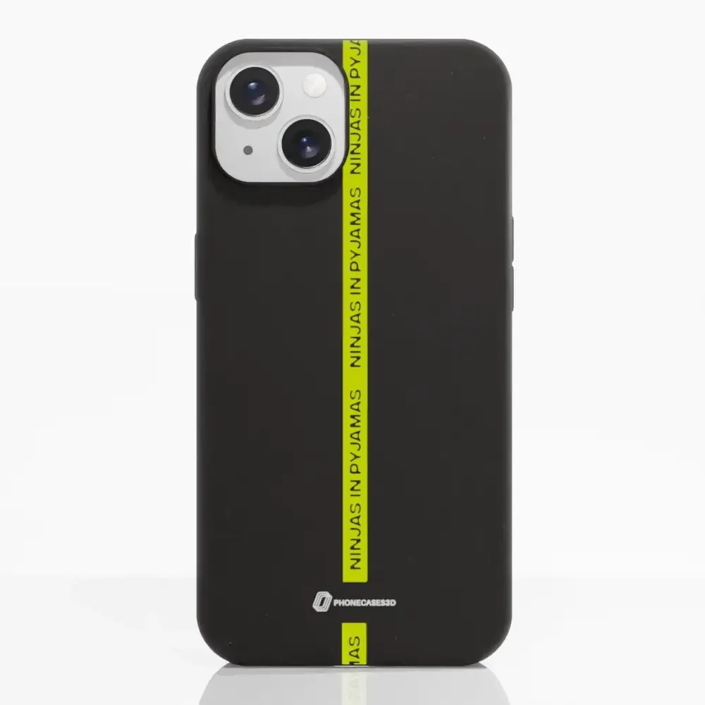 Ninjas in Pyjamas Official Compostable Phone Case Black Yellow Stripe - Image 7