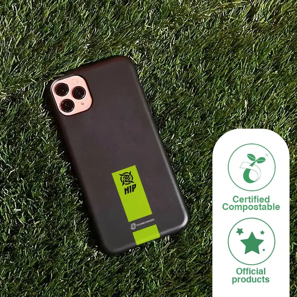 Ninjas in Pyjamas Official Compostable Phone Case Gamertag Black Yellow - Image 45