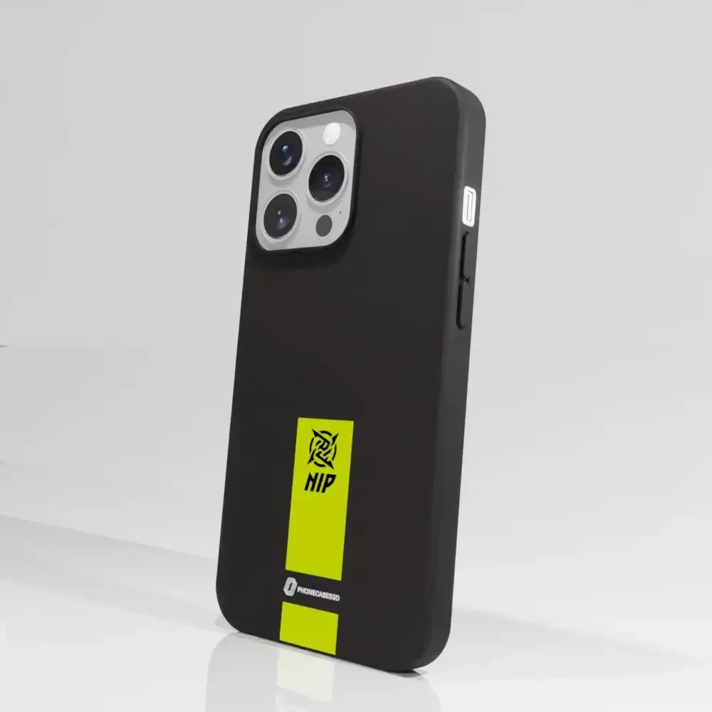 Ninjas in Pyjamas Official Compostable Phone Case Gamertag Black Yellow - Image 54
