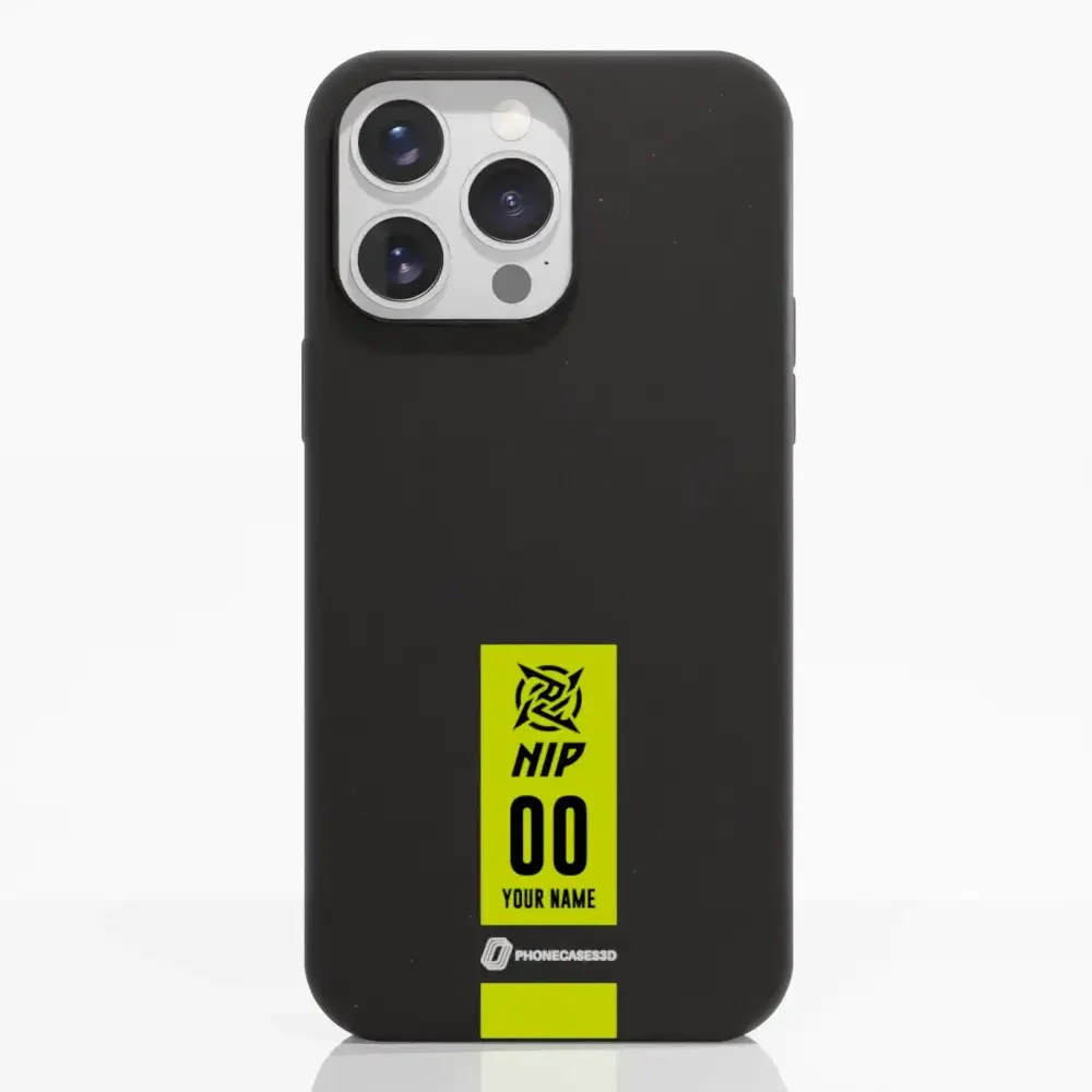 Ninjas in Pyjamas Official Compostable Phone Case Gamertag Black Yellow - Image 16