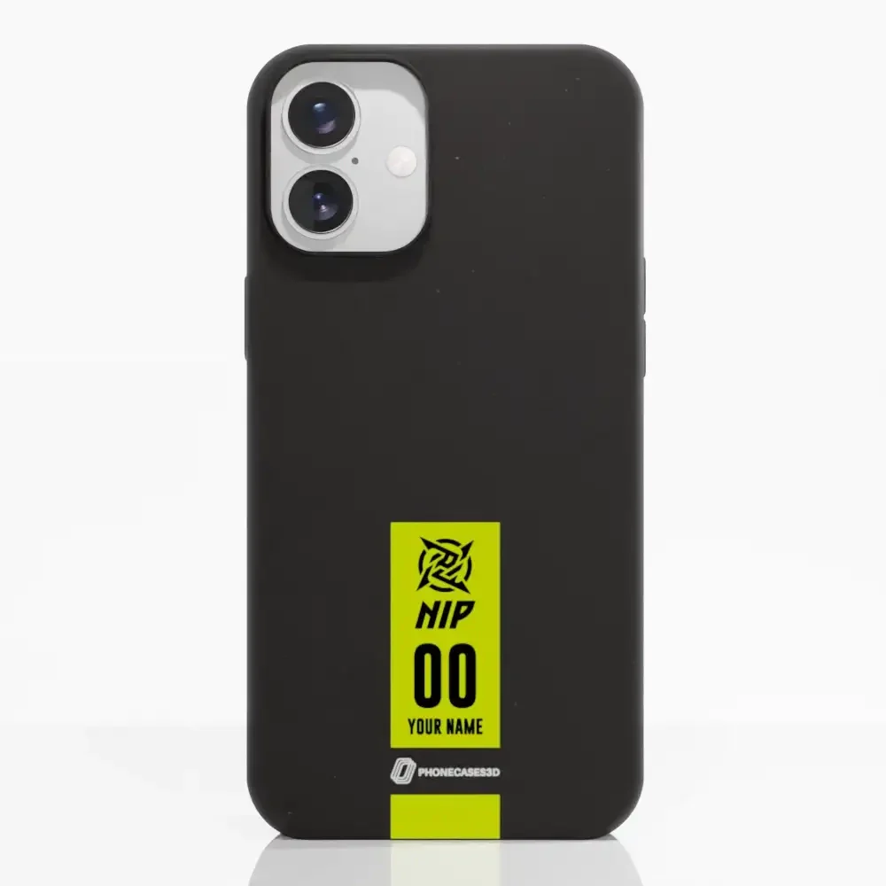 Ninjas in Pyjamas Official Compostable Phone Case Gamertag Black Yellow - Image 19