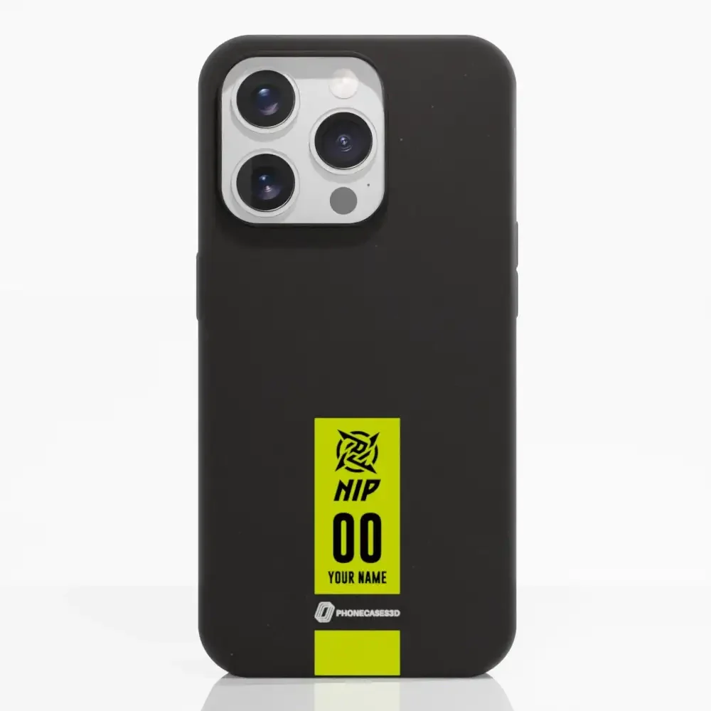 Ninjas in Pyjamas Official Compostable Phone Case Gamertag Black Yellow - Image 20