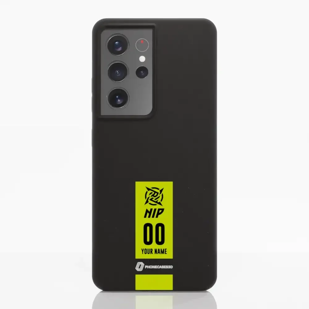 Ninjas in Pyjamas Official Compostable Phone Case Gamertag Black Yellow - Image 31