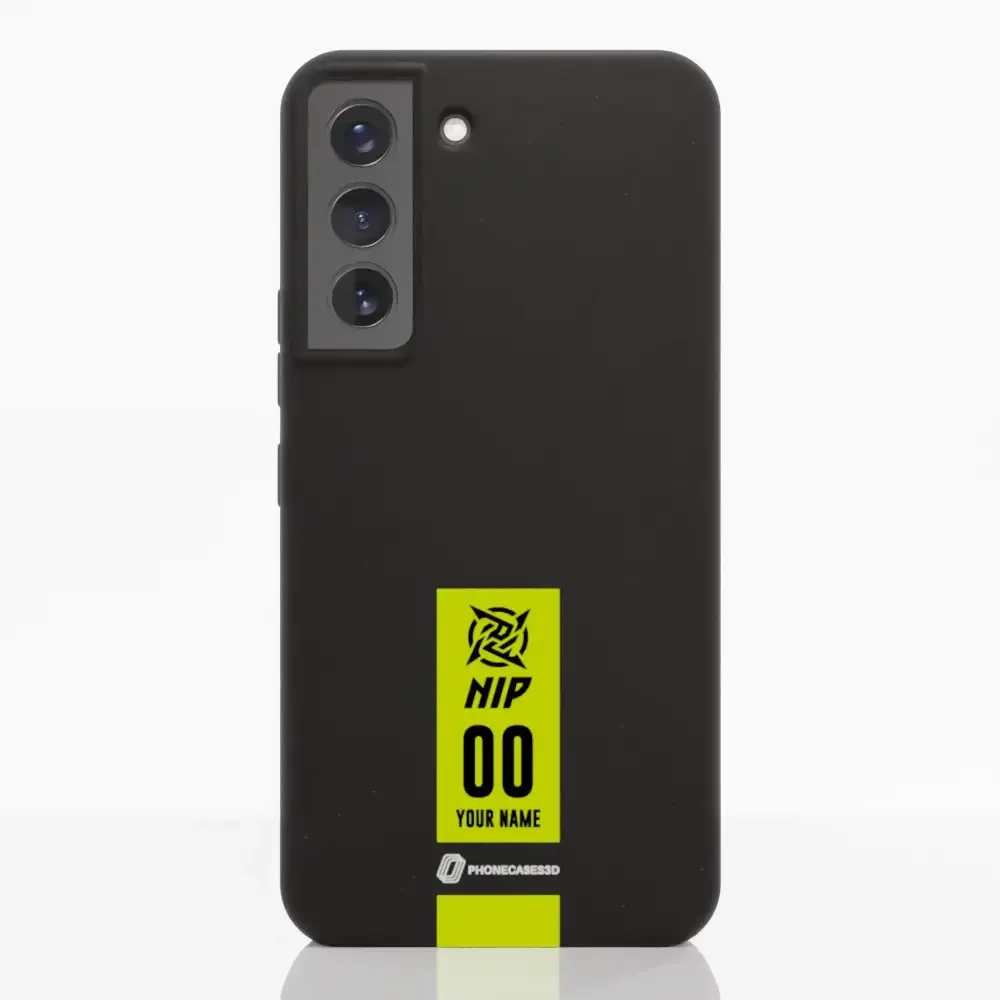 Ninjas in Pyjamas Official Compostable Phone Case Gamertag Black Yellow - Image 33