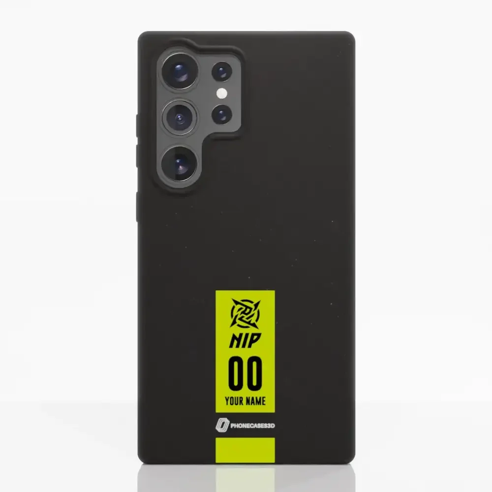 Ninjas in Pyjamas Official Compostable Phone Case Gamertag Black Yellow - Image 43