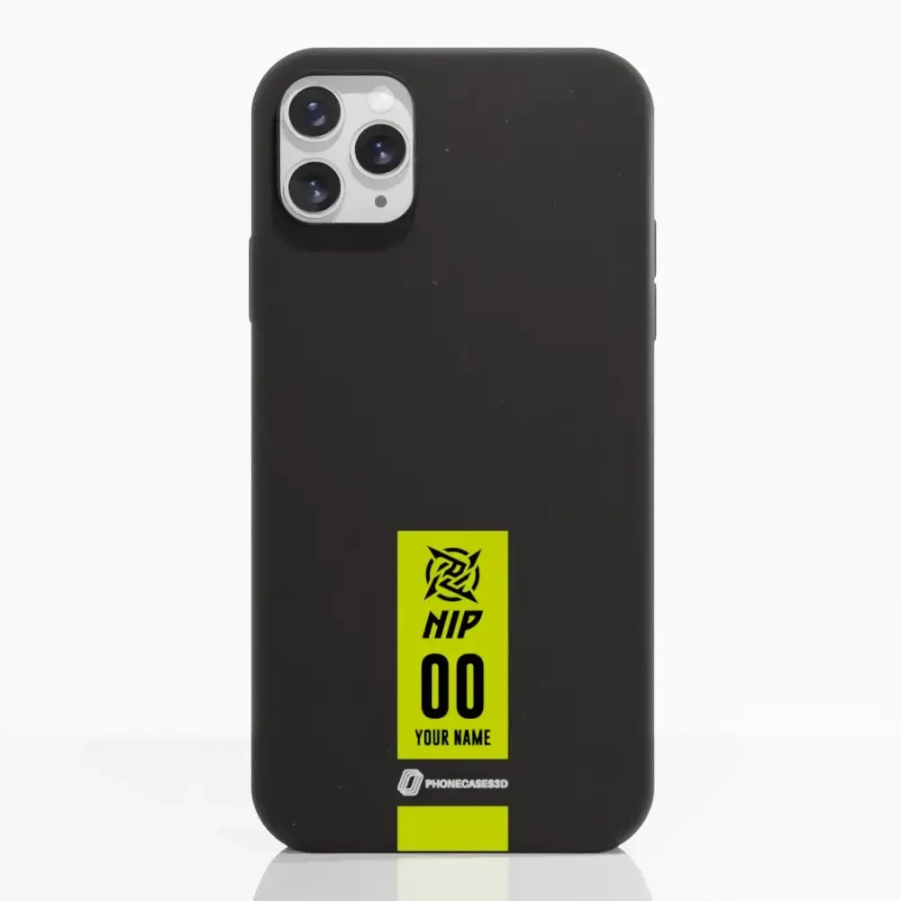 Ninjas in Pyjamas Official Compostable Phone Case Gamertag Black Yellow - Image 44