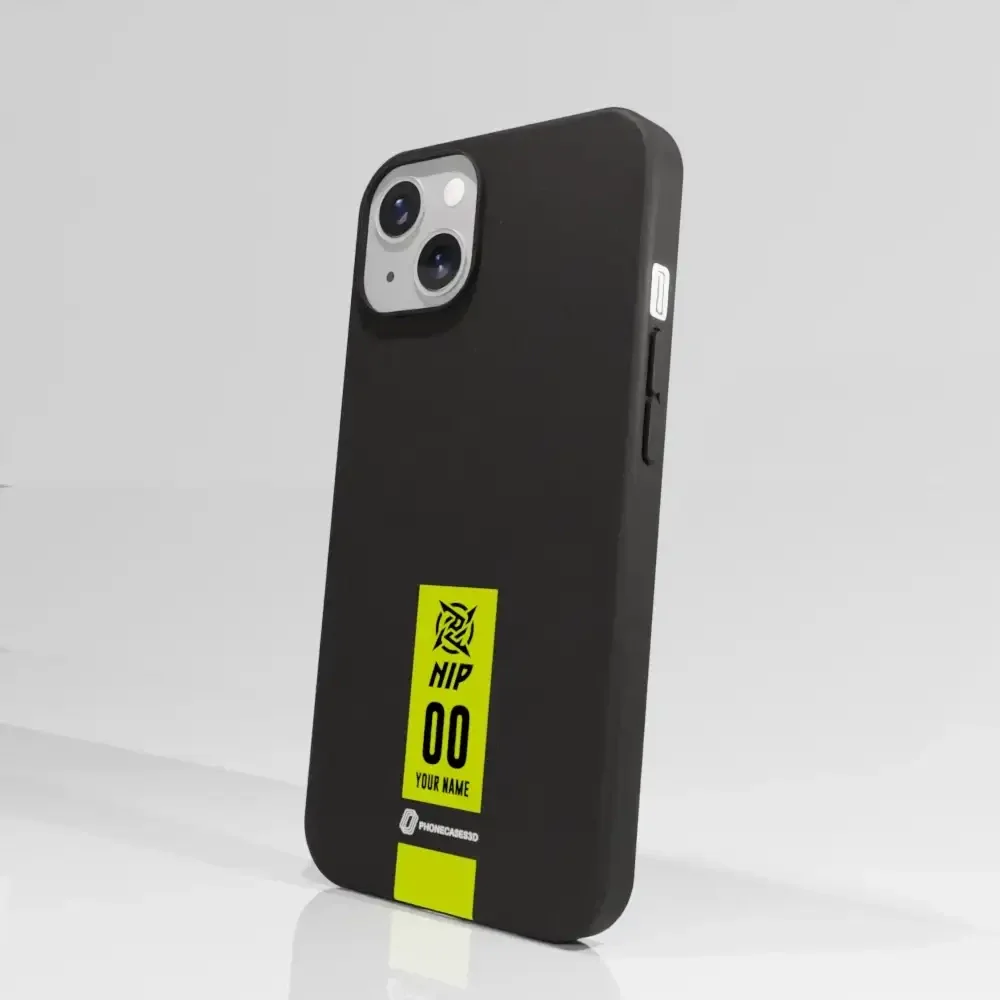 Ninjas in Pyjamas Official Compostable Phone Case Gamertag Black Yellow - Image 51
