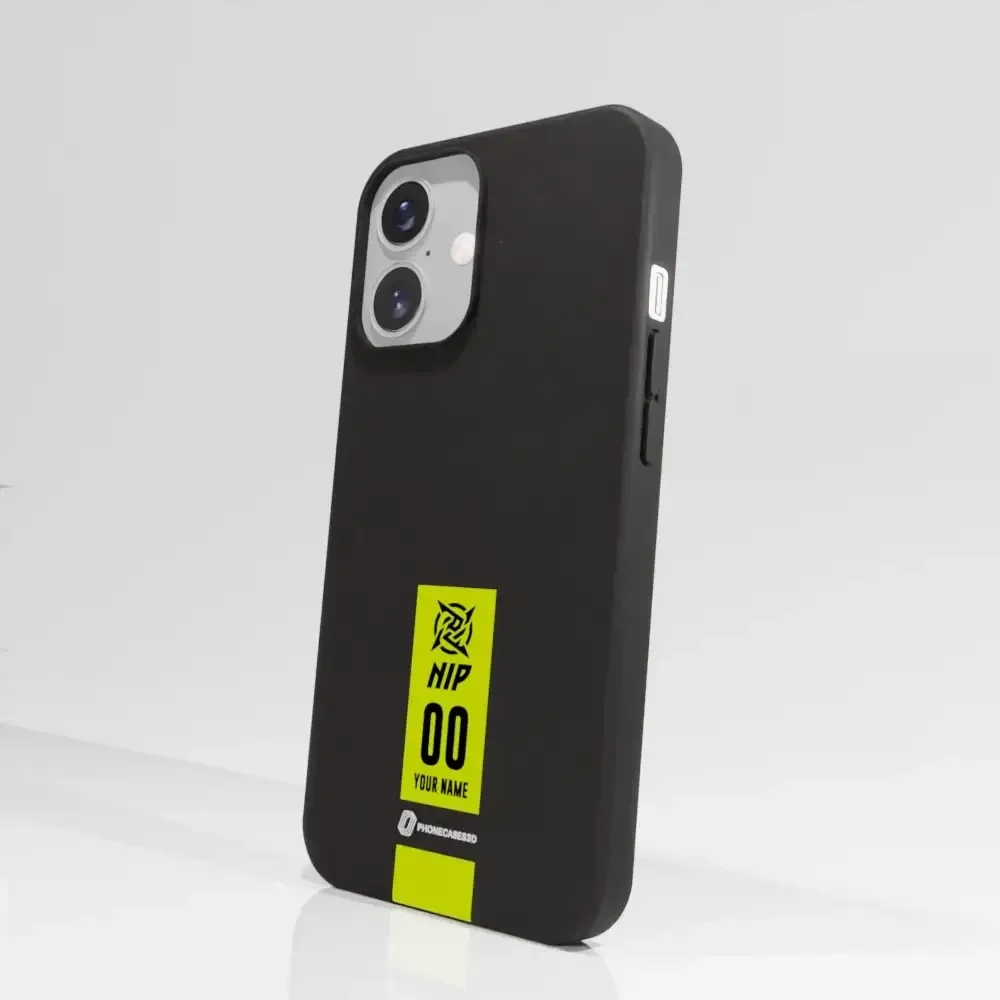 Ninjas in Pyjamas Official Compostable Phone Case Gamertag Black Yellow - Image 62