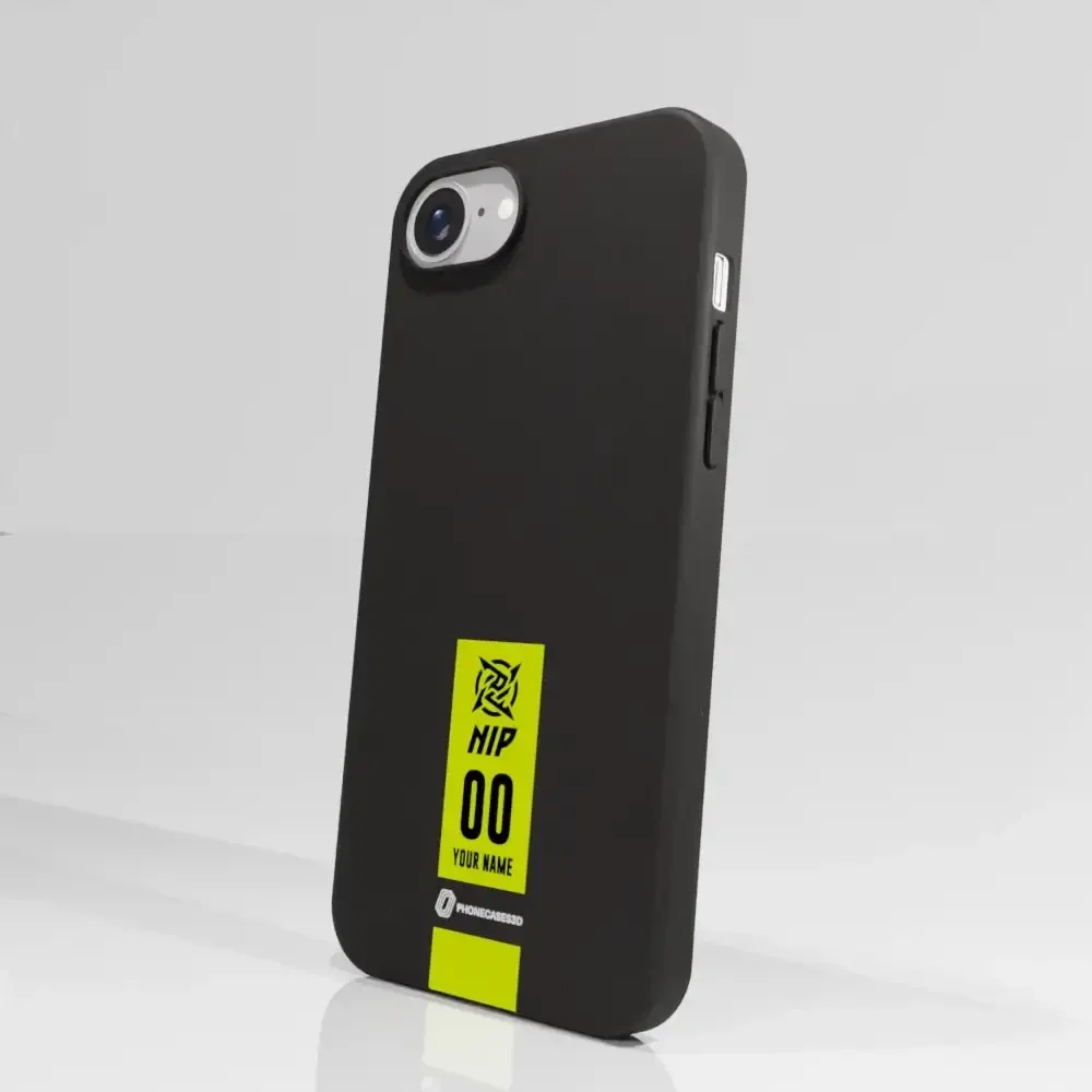 Ninjas in Pyjamas Official Compostable Phone Case Gamertag Black Yellow - Image 63