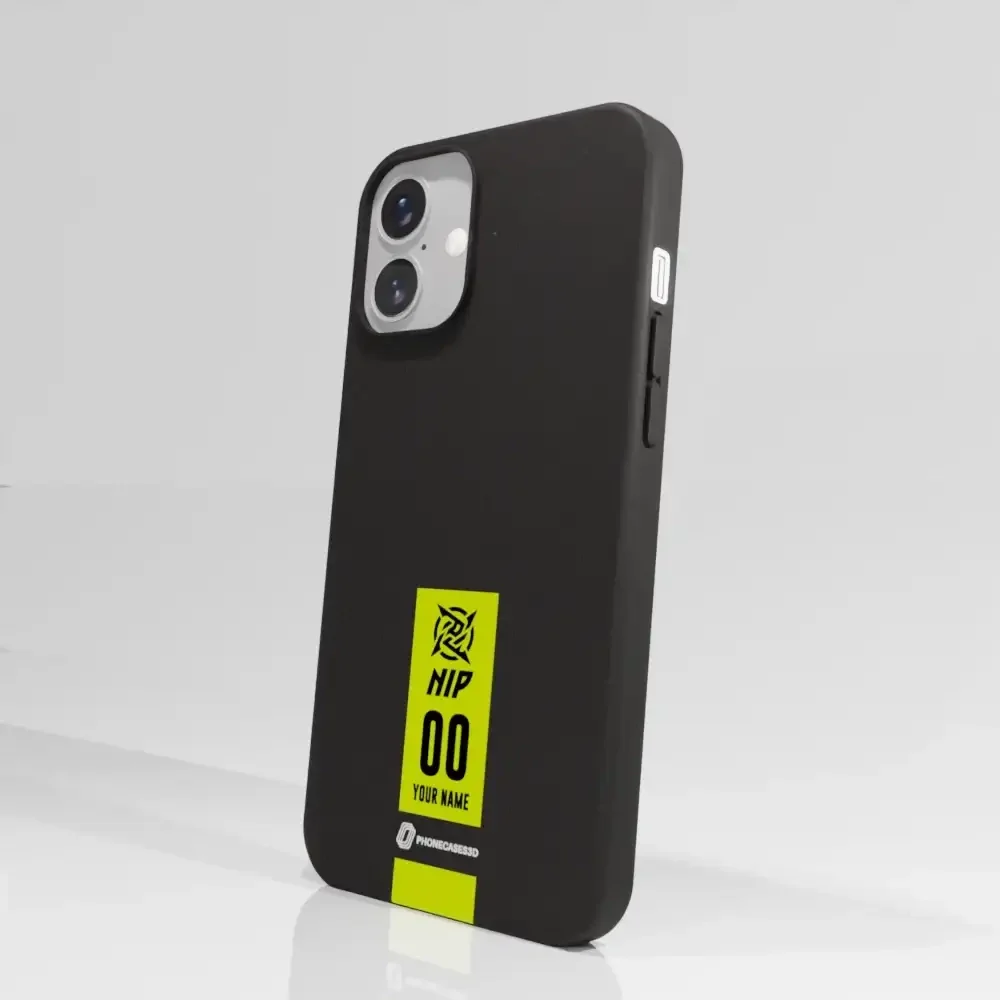 Ninjas in Pyjamas Official Compostable Phone Case Gamertag Black Yellow - Image 64