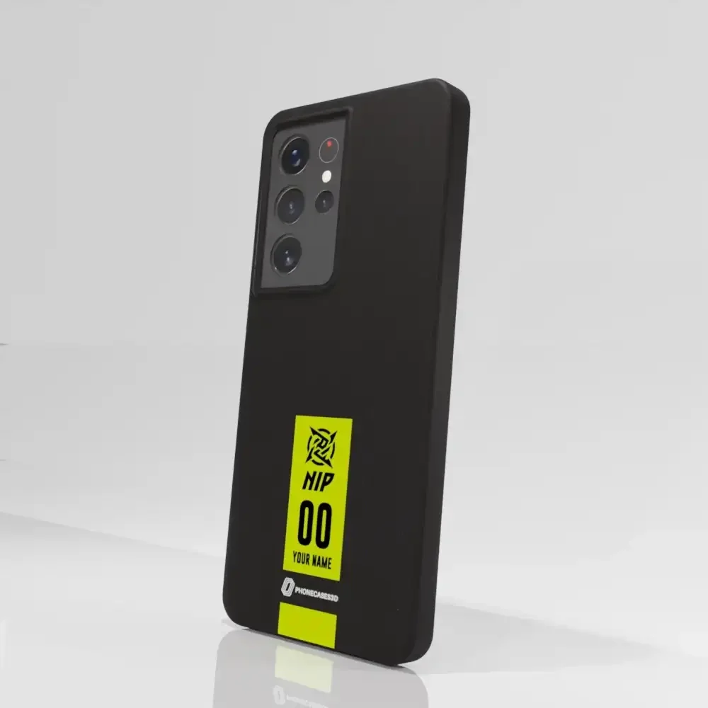 Ninjas in Pyjamas Official Compostable Phone Case Gamertag Black Yellow - Image 68