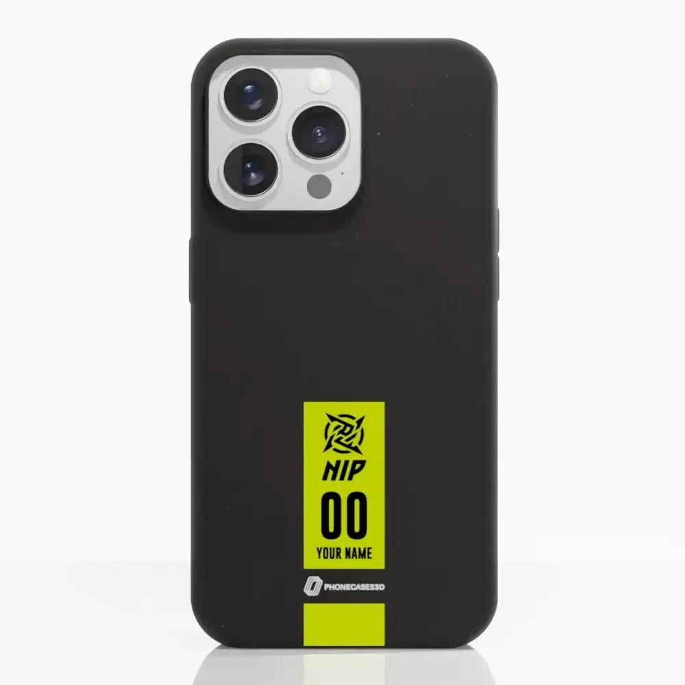 Ninjas in Pyjamas Official Compostable Phone Case Gamertag Black Yellow - Image 7