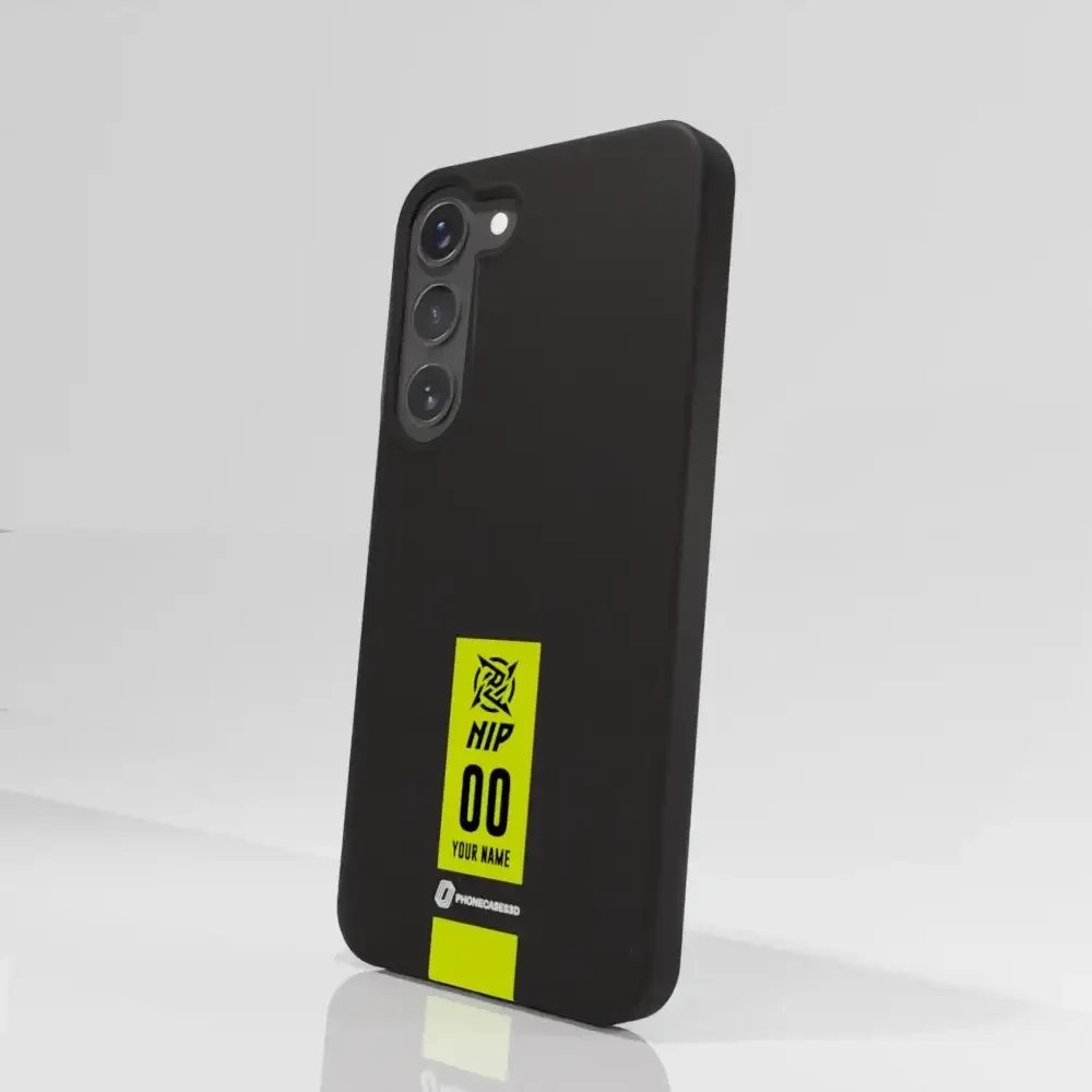 Ninjas in Pyjamas Official Compostable Phone Case Gamertag Black Yellow - Image 72