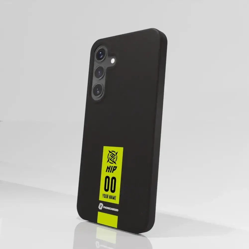 Ninjas in Pyjamas Official Compostable Phone Case Gamertag Black Yellow - Image 76