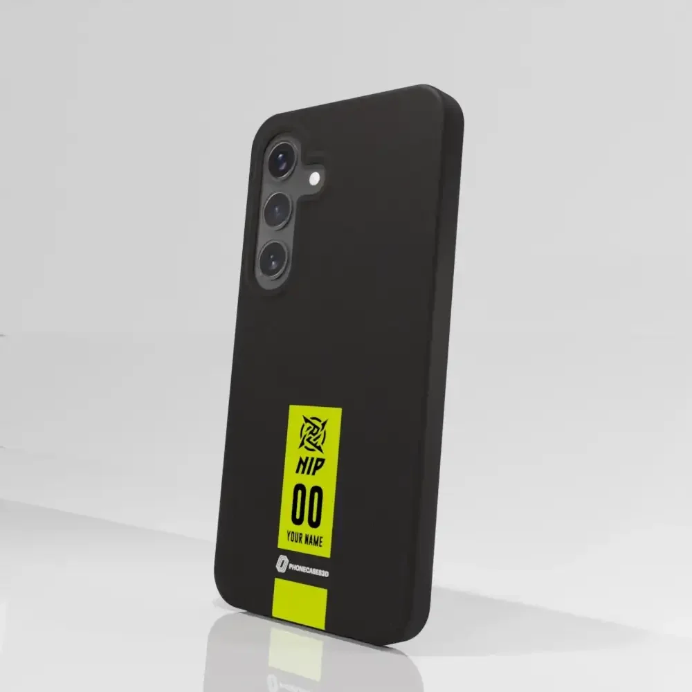 Ninjas in Pyjamas Official Compostable Phone Case Gamertag Black Yellow - Image 78