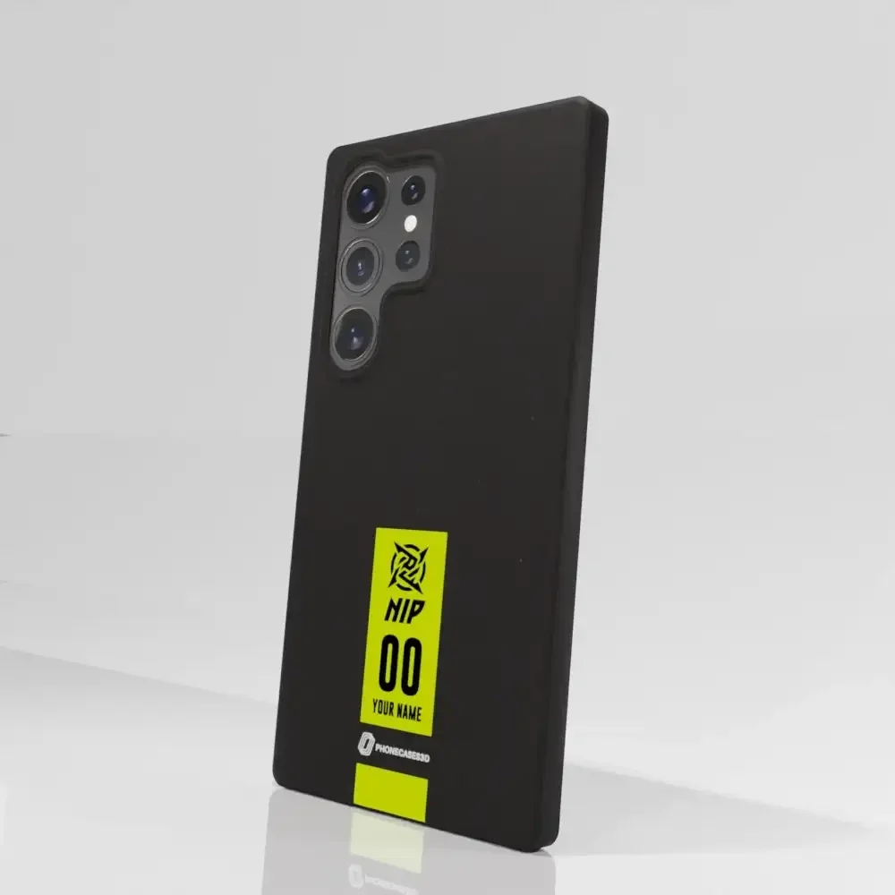 Ninjas in Pyjamas Official Compostable Phone Case Gamertag Black Yellow - Image 80