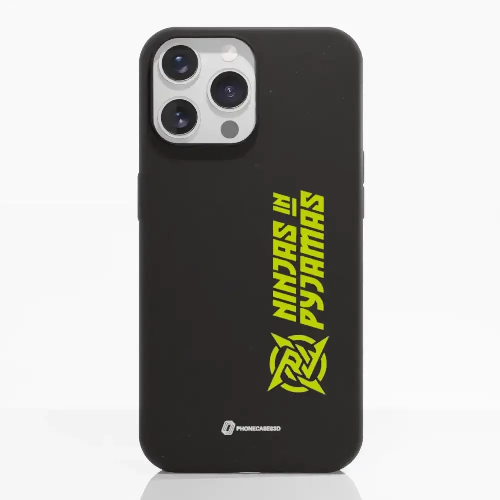 Ninjas in Pyjamas Official Compostable Phone Case Logo Stripe Black Yellow - Image 12