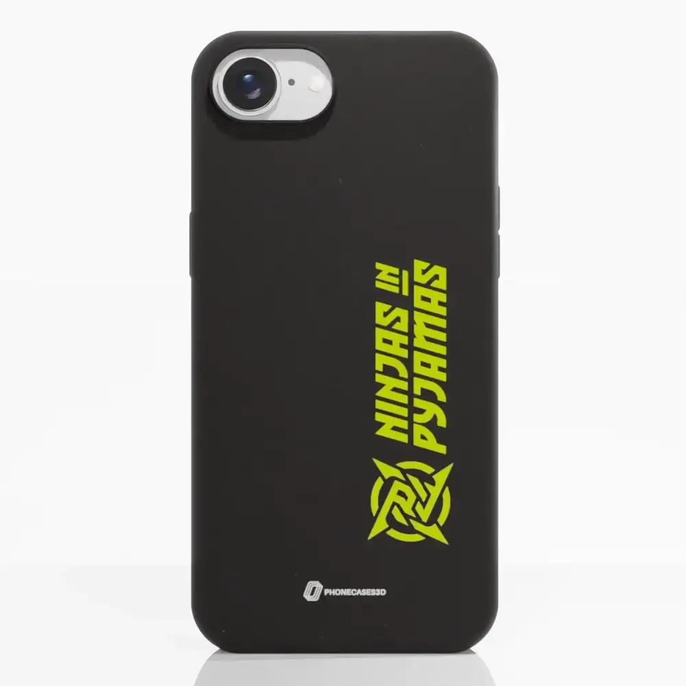 Ninjas in Pyjamas Official Compostable Phone Case Logo Stripe Black Yellow - Image 19
