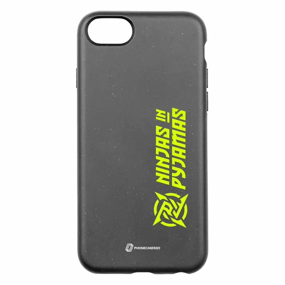 Ninjas in Pyjamas Official Compostable Phone Case Logo Stripe Black Yellow - Image 23