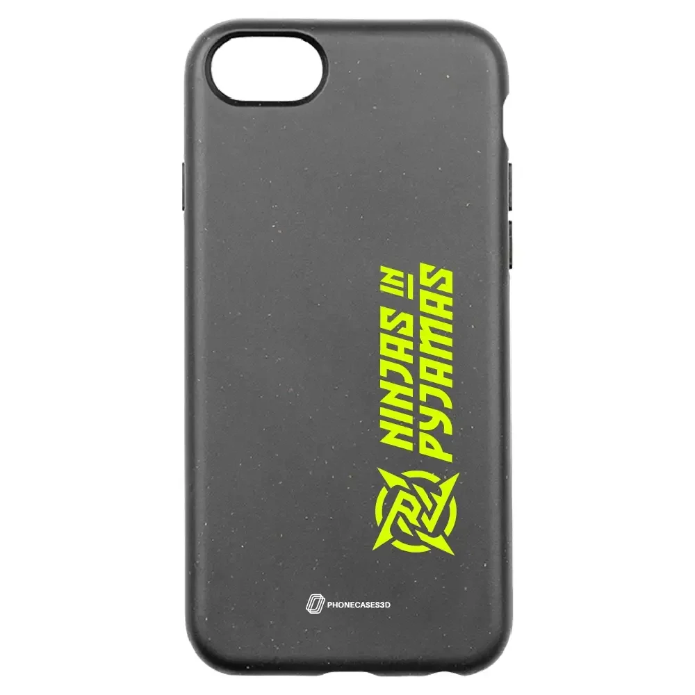 Ninjas in Pyjamas Official Compostable Phone Case Logo Stripe Black Yellow - Image 25
