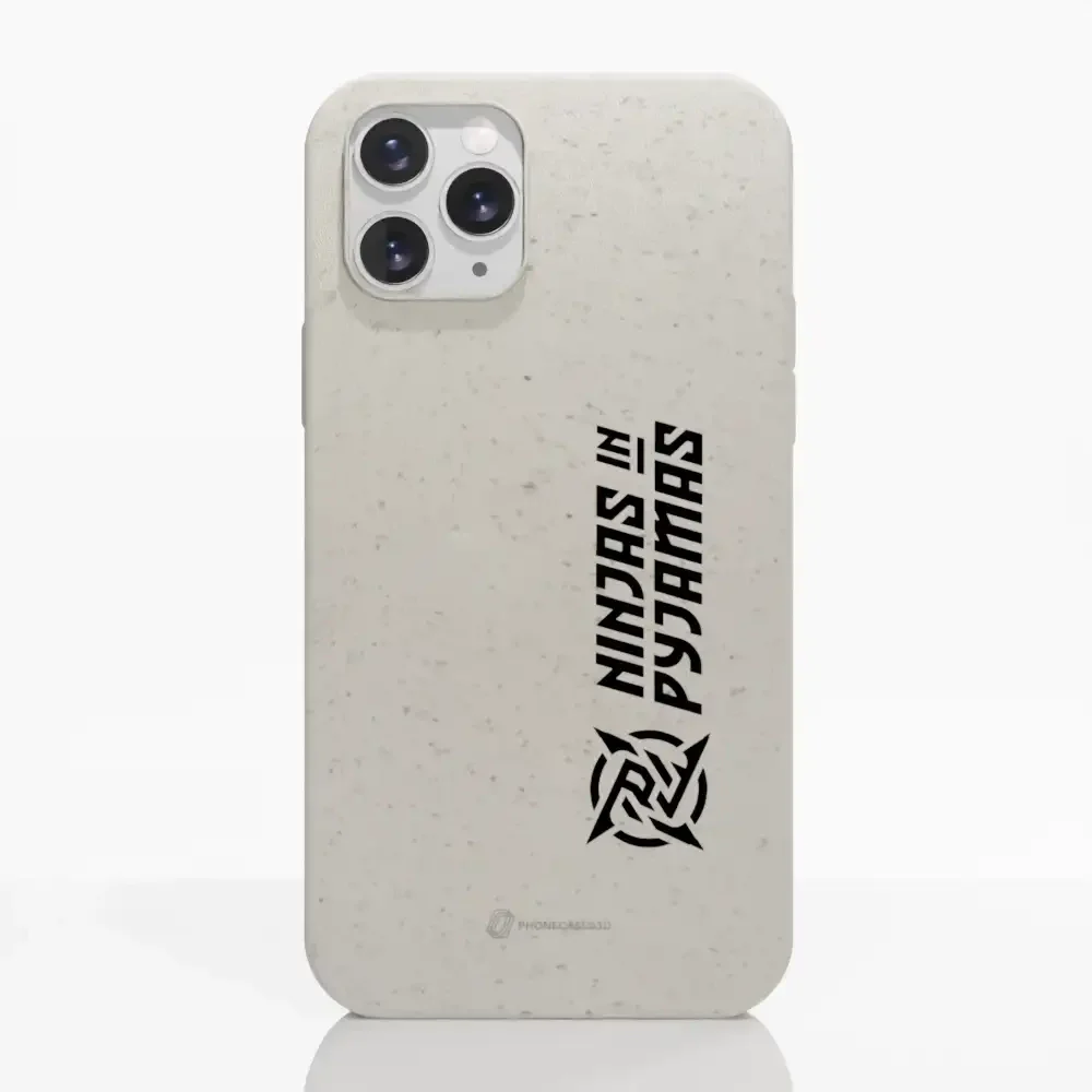 Ninjas in Pyjamas Official Compostable Phone Case Logo Stripe White - Image 2
