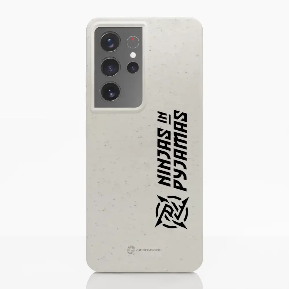 Ninjas in Pyjamas Official Compostable Phone Case Logo Stripe White - Image 26