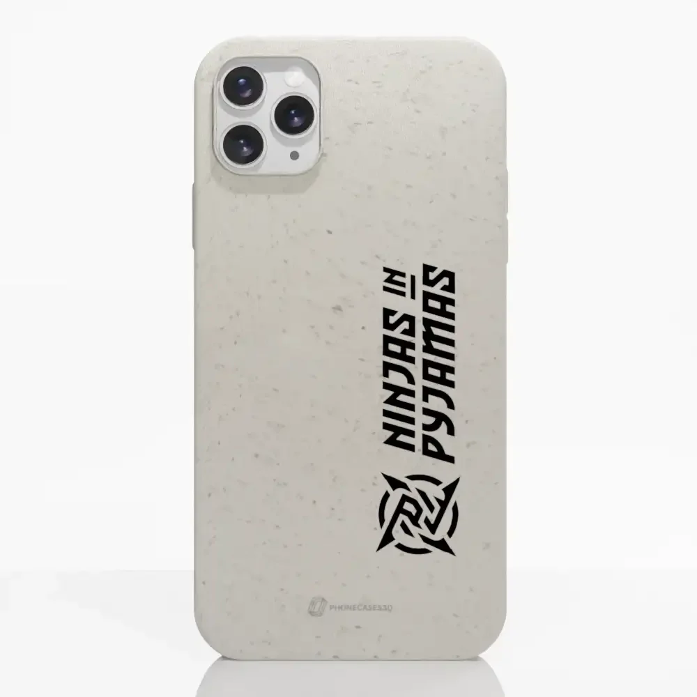 Ninjas in Pyjamas Official Compostable Phone Case Logo Stripe White - Image 3