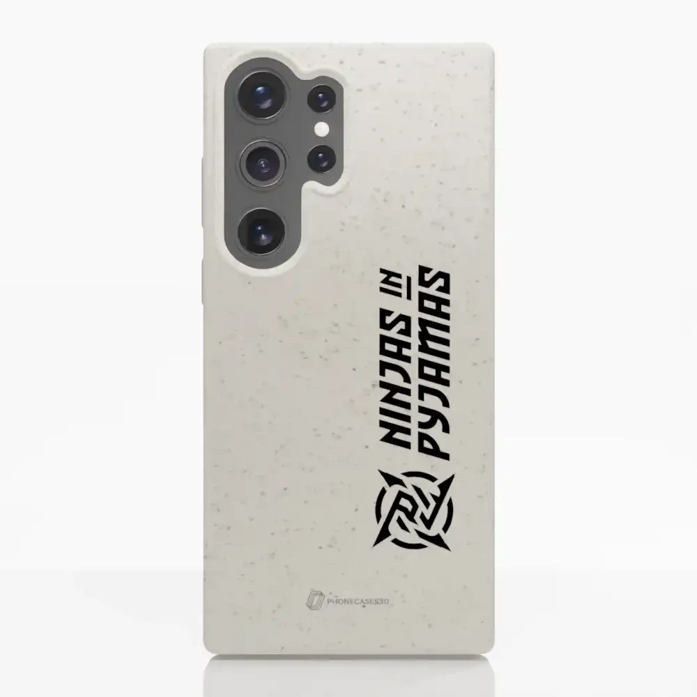 Ninjas in Pyjamas Official Compostable Phone Case Logo Stripe White - Image 32