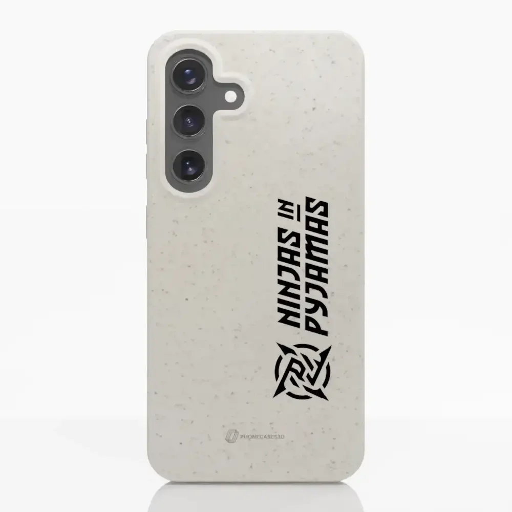 Ninjas in Pyjamas Official Compostable Phone Case Logo Stripe White - Image 33