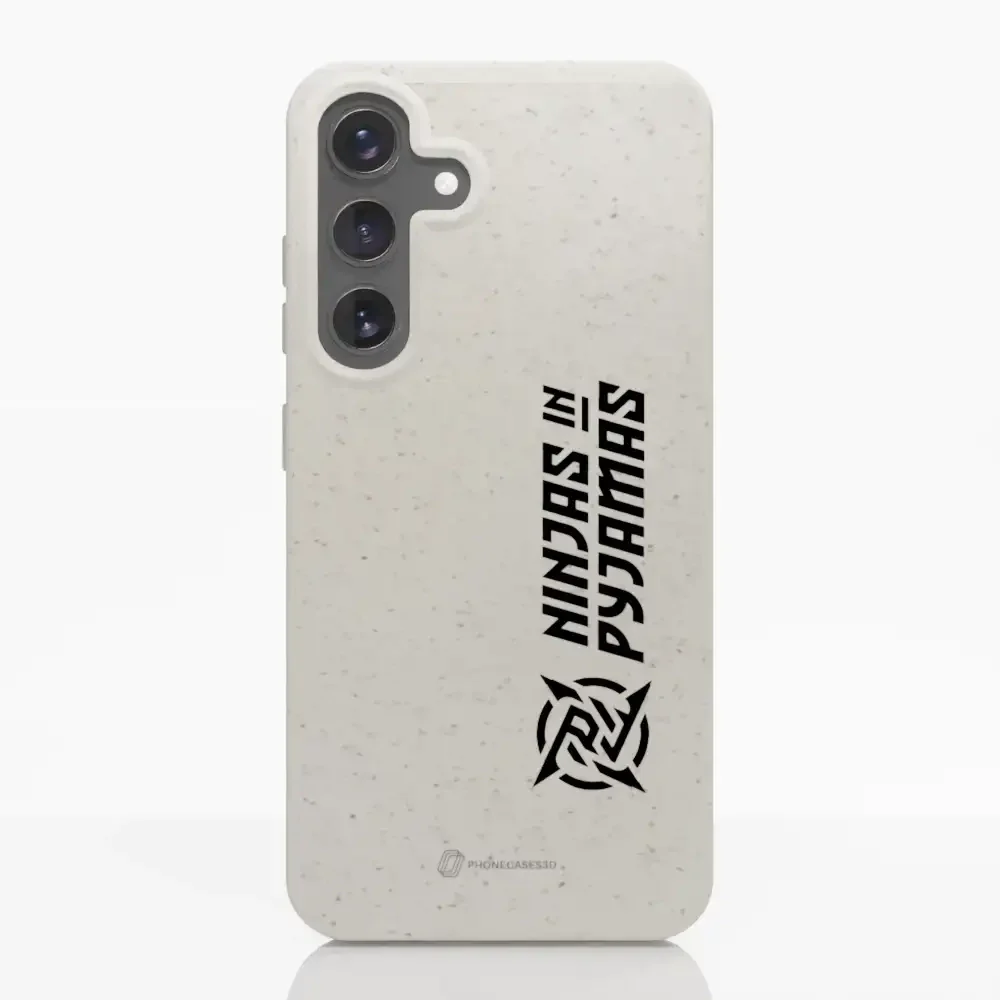 Ninjas in Pyjamas Official Compostable Phone Case Logo Stripe White - Image 37