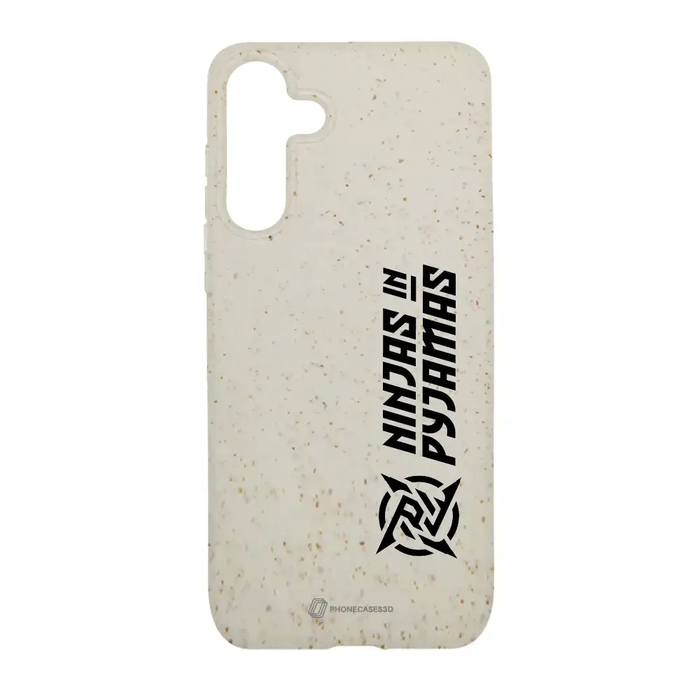 Ninjas in Pyjamas Official Compostable Phone Case Logo Stripe White - Image 44
