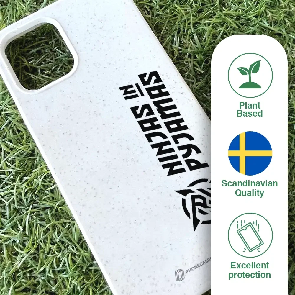 Ninjas in Pyjamas Official Compostable Phone Case Logo Stripe White - Image 46