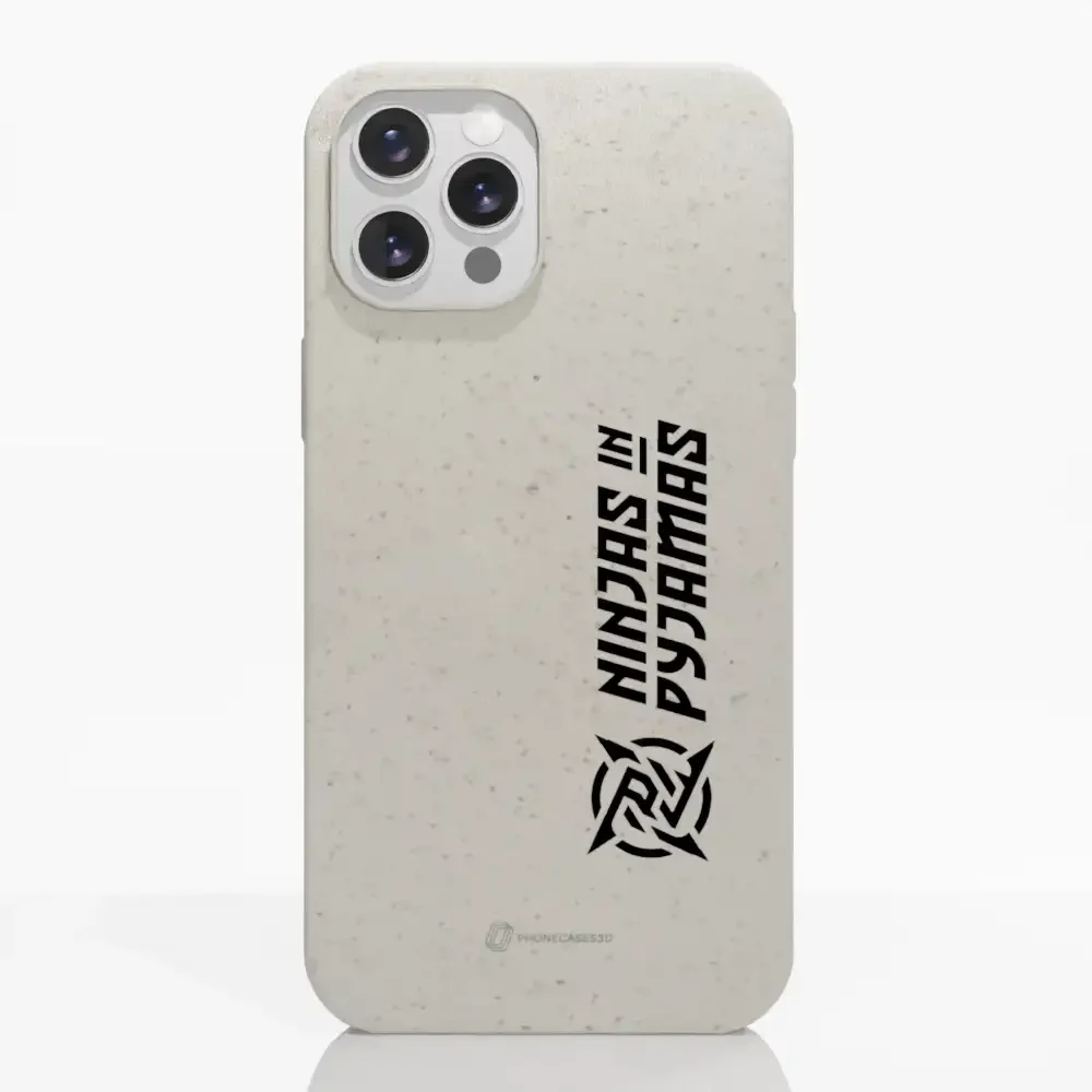 Ninjas in Pyjamas Official Compostable Phone Case Logo Stripe White - Image 5
