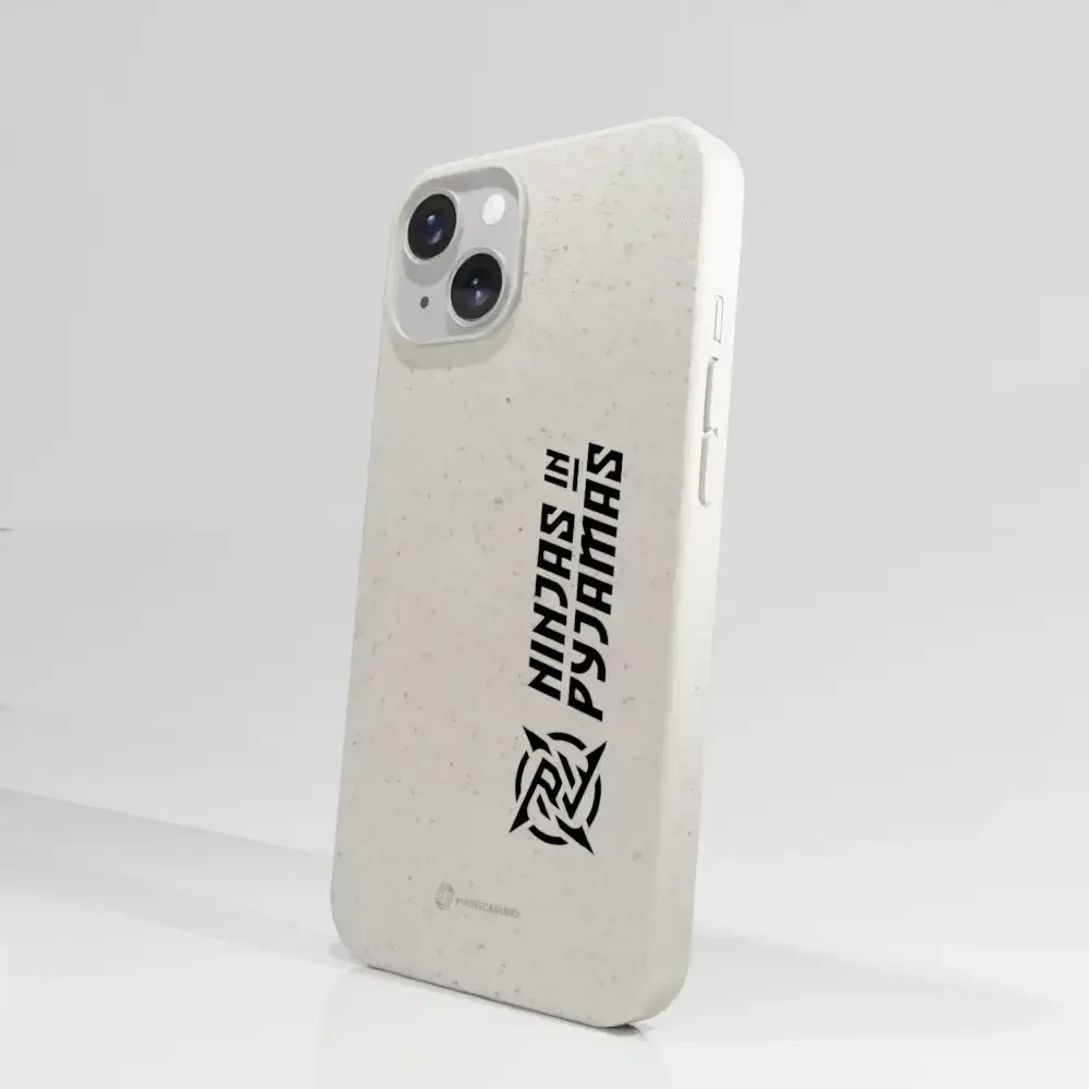 Ninjas in Pyjamas Official Compostable Phone Case Logo Stripe White - Image 56