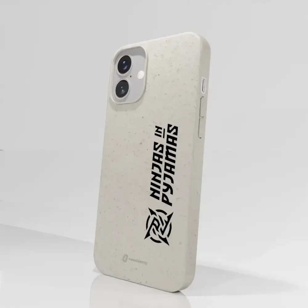 Ninjas in Pyjamas Official Compostable Phone Case Logo Stripe White - Image 66