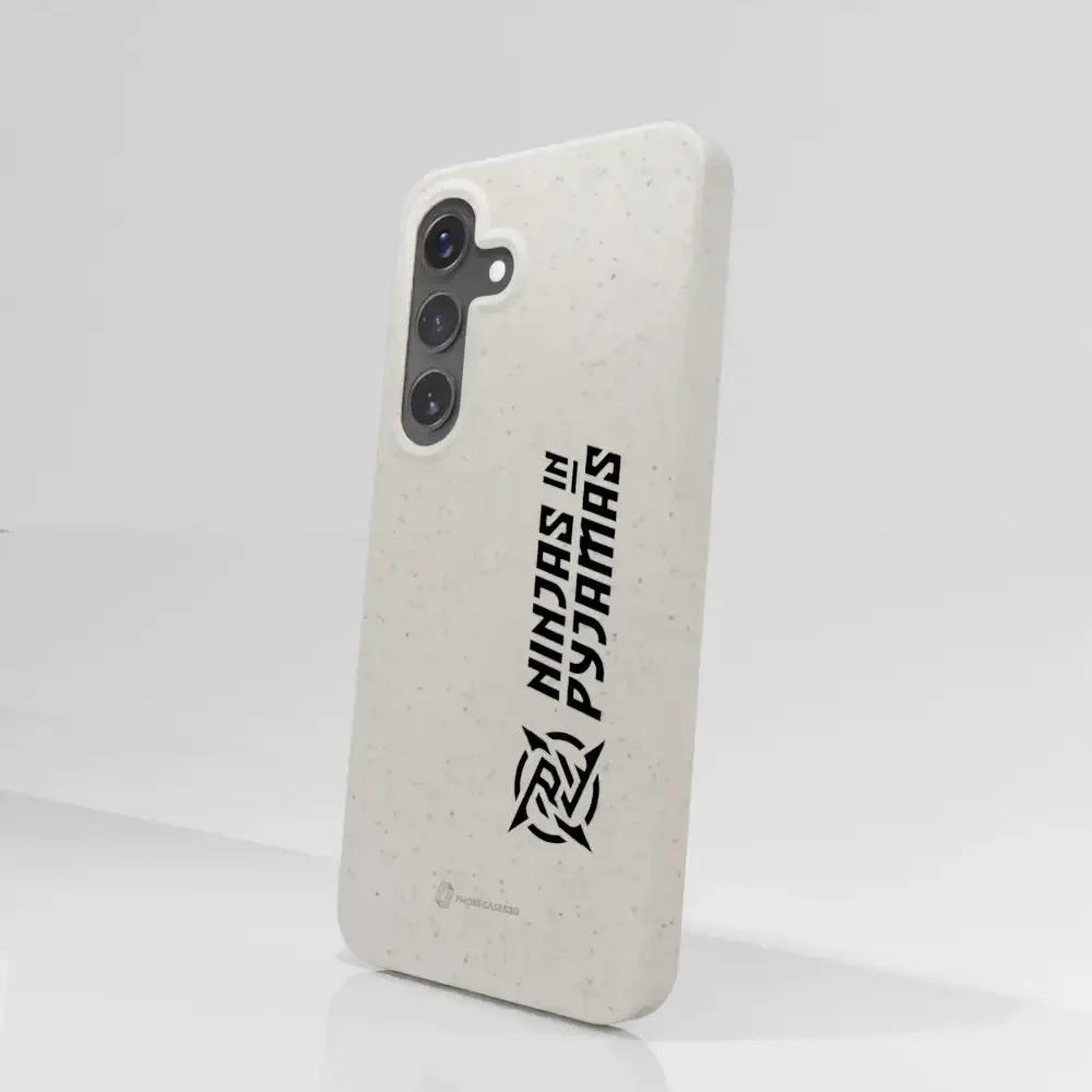 Ninjas in Pyjamas Official Compostable Phone Case Logo Stripe White - Image 77