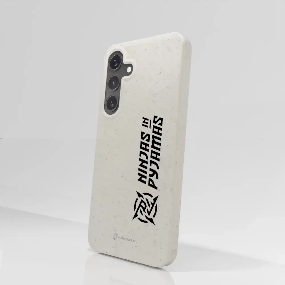 Ninjas in Pyjamas Official Compostable Phone Case Logo Stripe White - Image 78