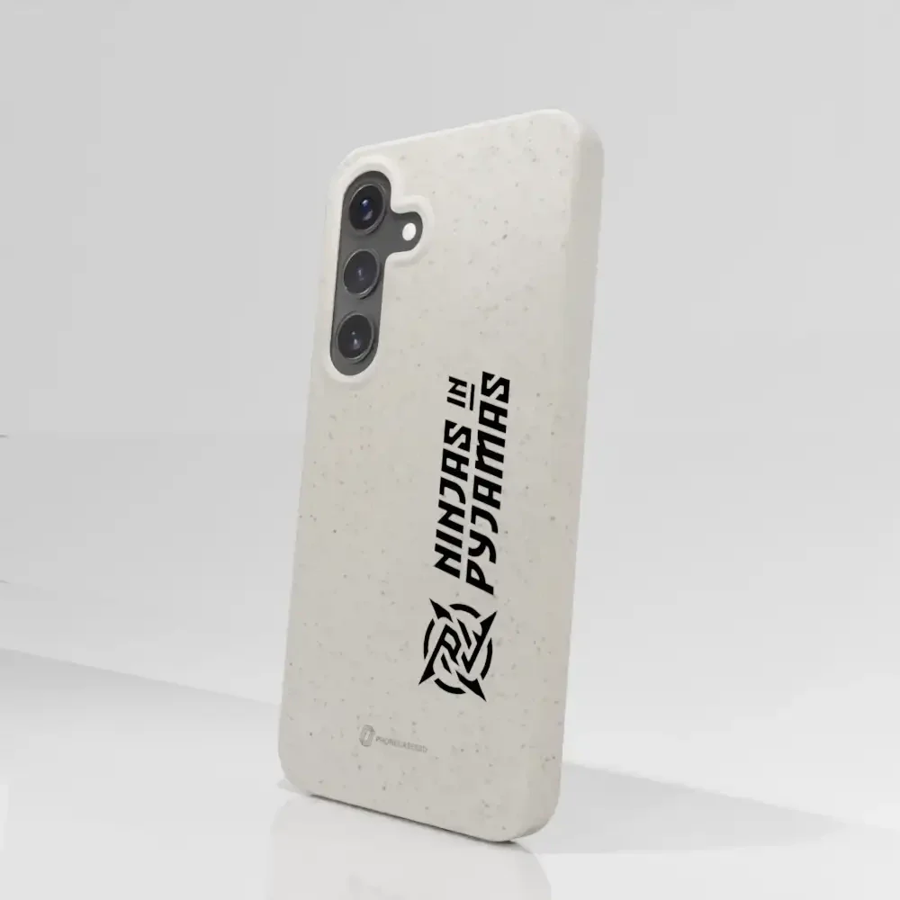 Ninjas in Pyjamas Official Compostable Phone Case Logo Stripe White - Image 80