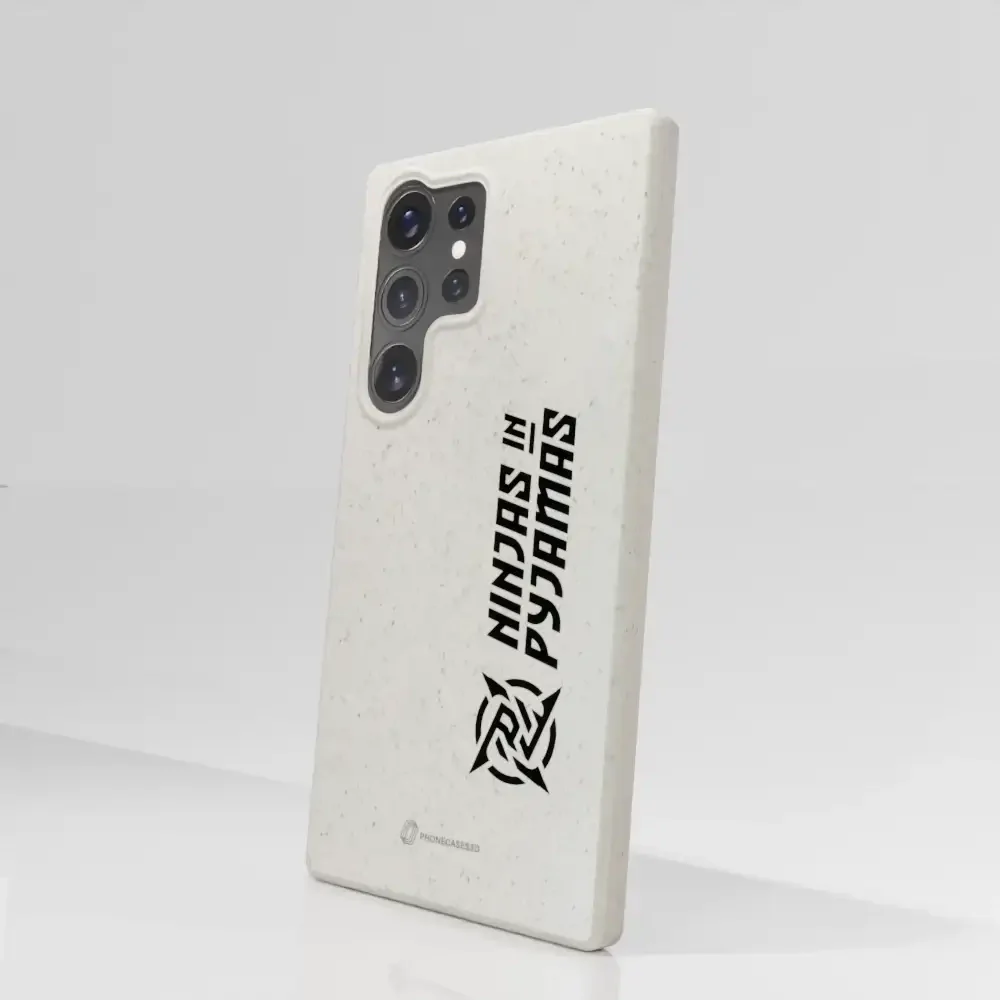Ninjas in Pyjamas Official Compostable Phone Case Logo Stripe White - Image 82