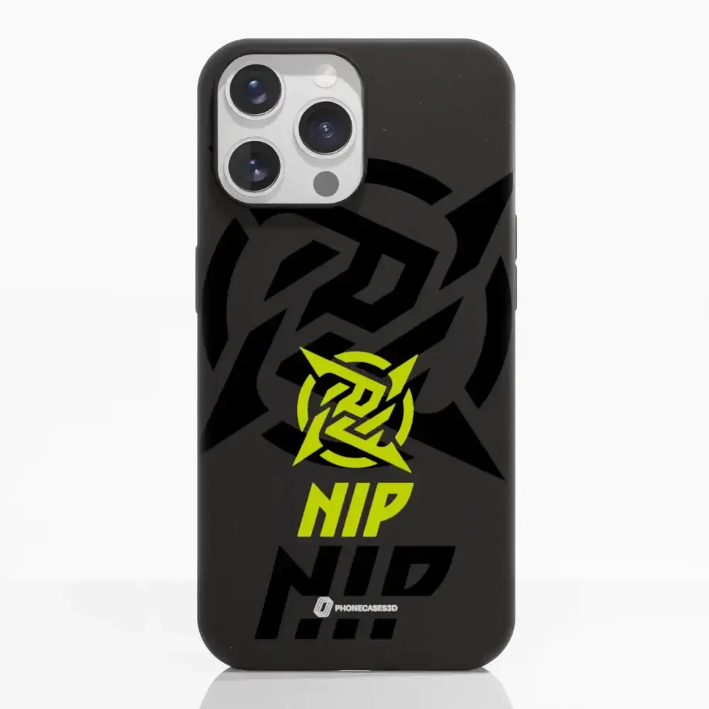 Ninjas in Pyjamas Official Compostable Phone Case Stealth Logo Black Yellow - Image 12