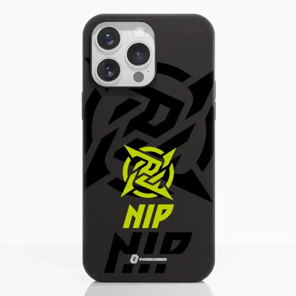 Ninjas in Pyjamas Official Compostable Phone Case Stealth Logo Black Yellow - Image 17