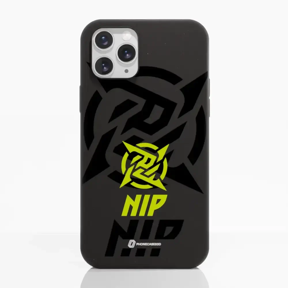 Ninjas in Pyjamas Official Compostable Phone Case Stealth Logo Black Yellow - Image 2