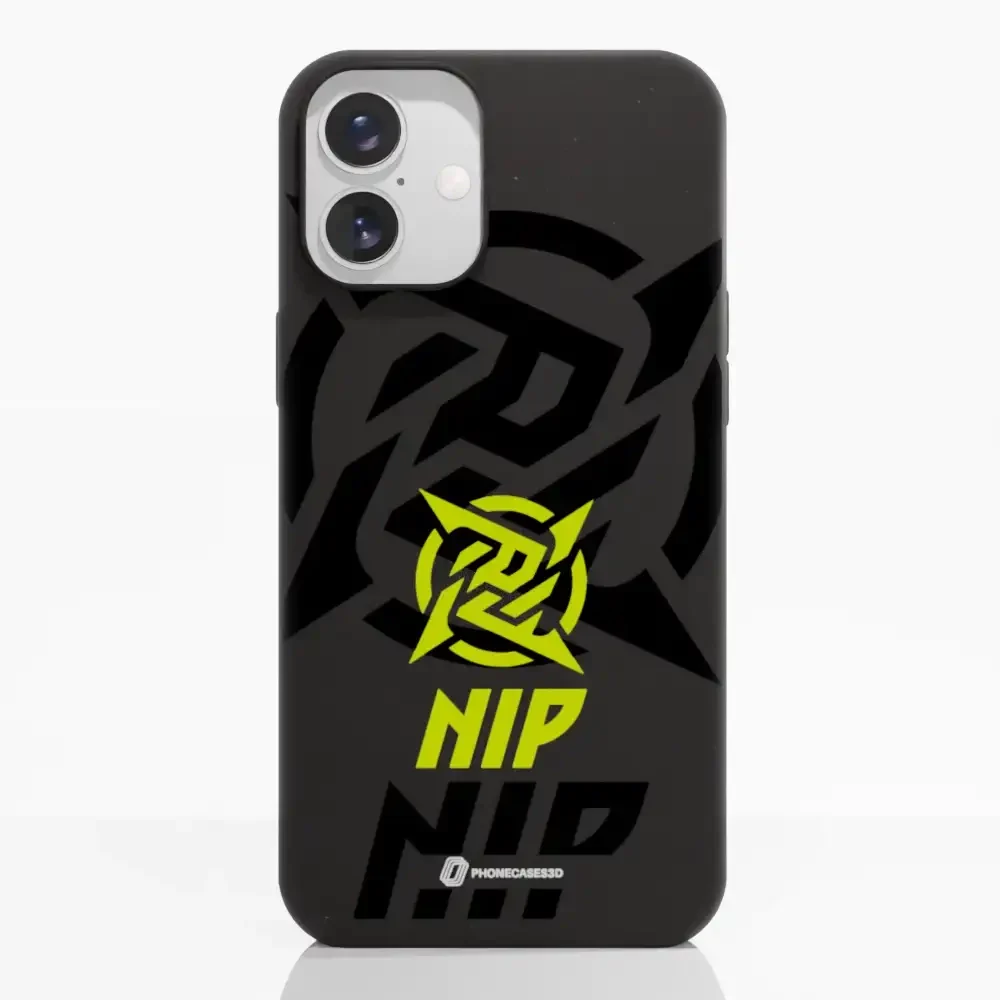 Ninjas in Pyjamas Official Compostable Phone Case Stealth Logo Black Yellow - Image 20