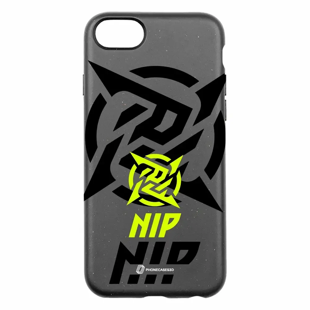 Ninjas in Pyjamas Official Compostable Phone Case Stealth Logo Black Yellow - Image 24