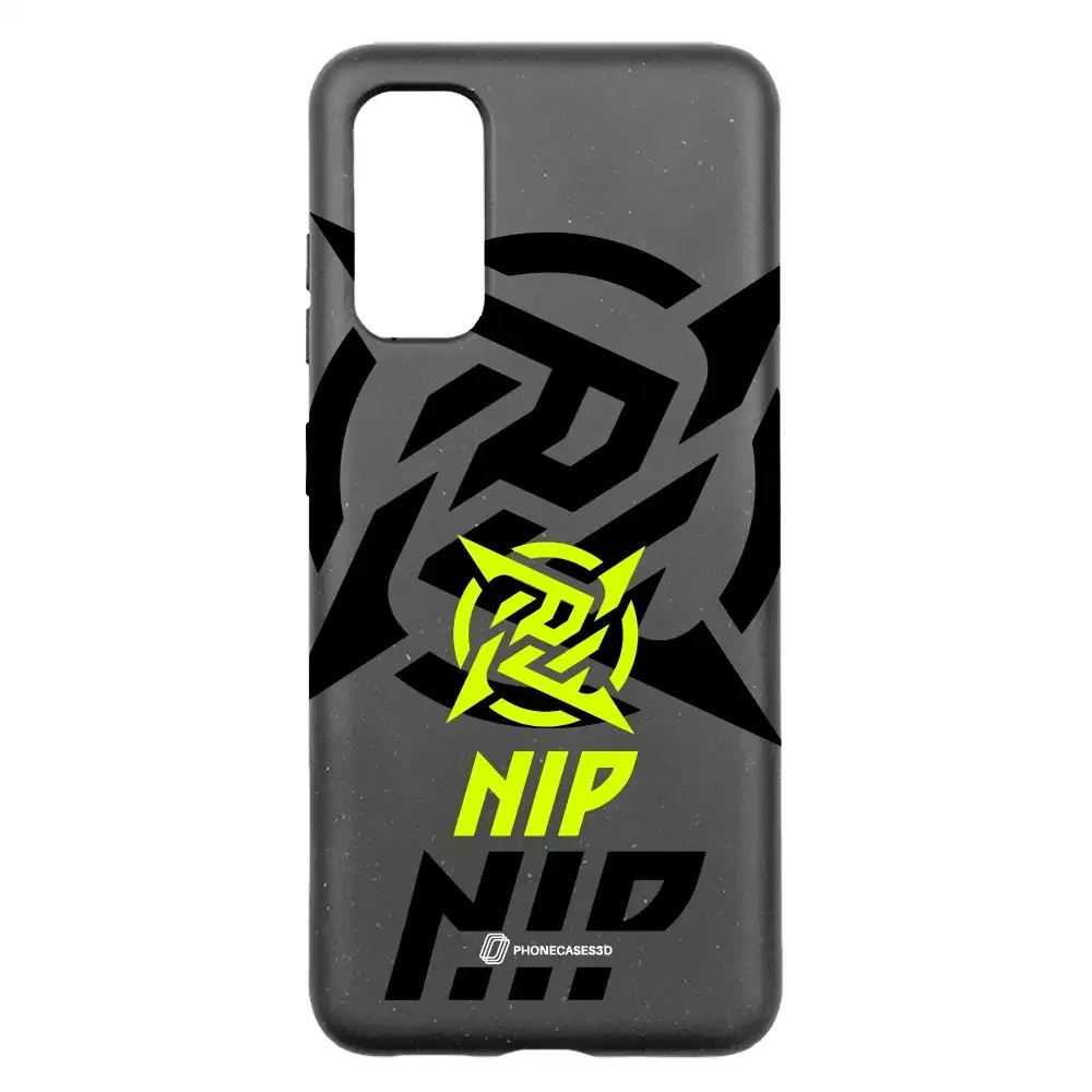 Ninjas in Pyjamas Official Compostable Phone Case Stealth Logo Black Yellow - Image 26