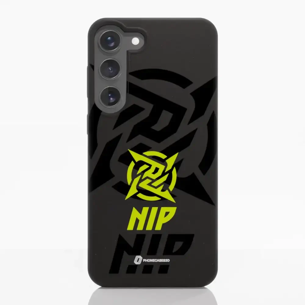 Ninjas in Pyjamas Official Compostable Phone Case Stealth Logo Black Yellow - Image 36