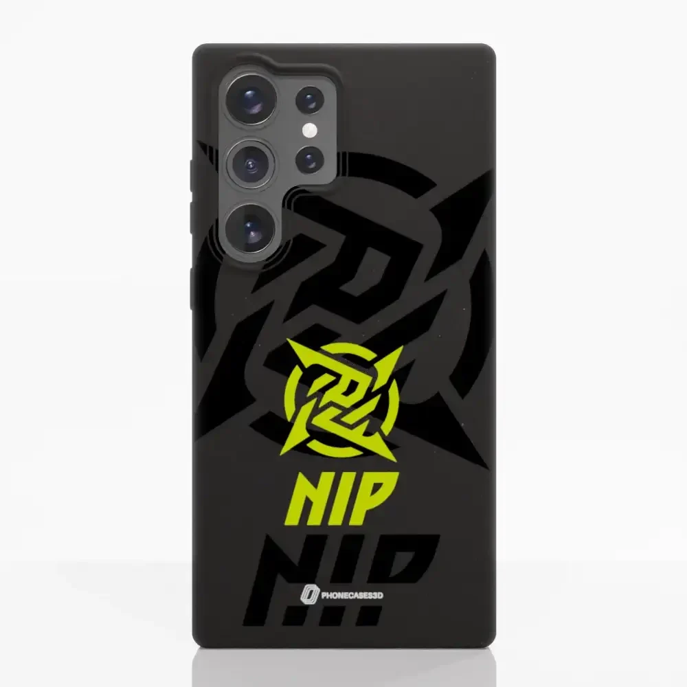 Ninjas in Pyjamas Official Compostable Phone Case Stealth Logo Black Yellow - Image 41
