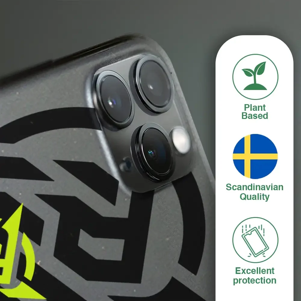 Ninjas in Pyjamas Official Compostable Phone Case Stealth Logo Black Yellow - Image 46