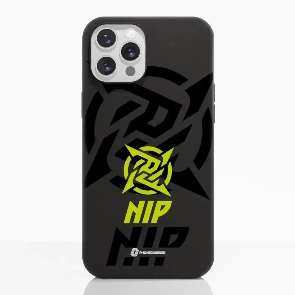 Ninjas in Pyjamas Official Compostable Phone Case Stealth Logo Black Yellow - Image 5